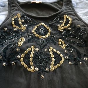 Hollister Beaded Sequin Tank